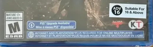 Wo Long: Fallen Dynasty, the ESRB box on its front