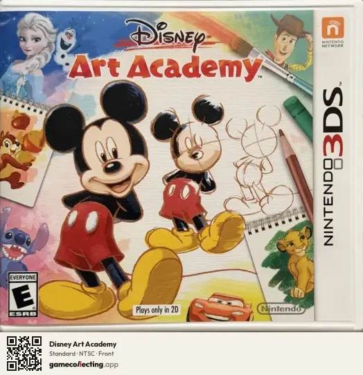 Disney Art Academy Nintendo 3DS, NTSC box front