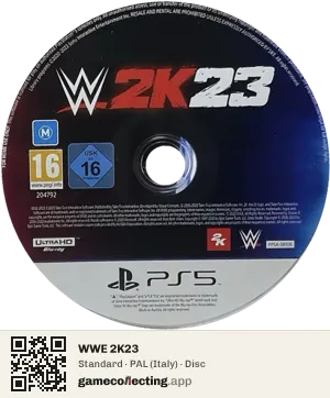 WWE 2K23 PlayStation 5, PAL disc