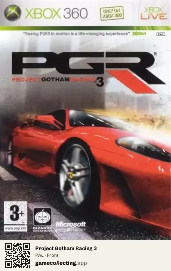 Project Gotham Racing 3 Xbox 360, PAL box front