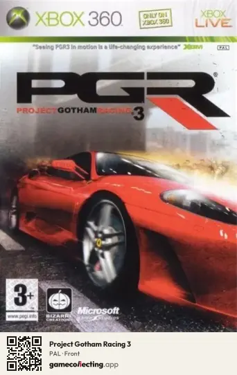 Project Gotham Racing 3 Xbox 360, PAL box front