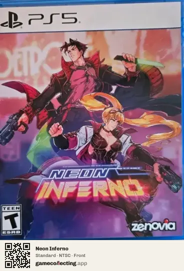 Neon Inferno PlayStation 5, NTSC box front