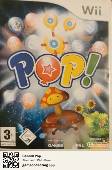 Balloon Pop Nintendo Wii, PAL box front
