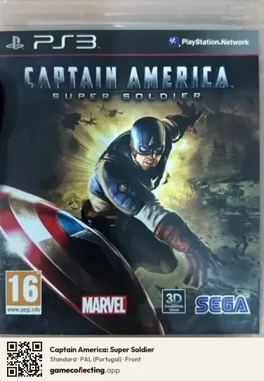 Captain America: Super Soldier PlayStation 3, Portugal box front