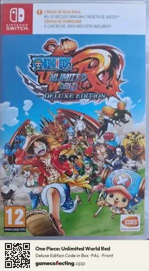 One Piece: Unlimited World Red Nintendo Switch, PAL box front