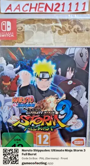 Naruto Shippuden: Ultimate Ninja Storm 3 Full Burst Nintendo Switch, Germany box front
