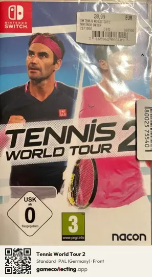 Tennis World Tour 2 Nintendo Switch, Germany box front