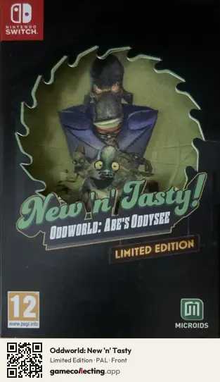 Oddworld: New 'n' Tasty Nintendo Switch, PAL box front