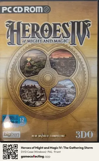 Heroes of Might and Magic IV: The Gathering Storm Computer, PAL box front
