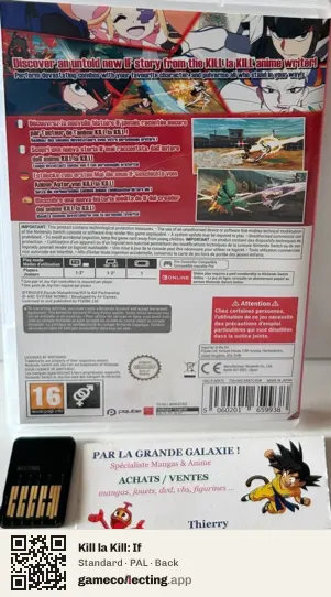 Kill la Kill: If Nintendo Switch, PAL box back
