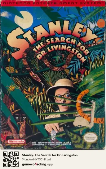 Stanley: The Search for Dr. Livingston Nintendo Entertainment System, NTSC box front