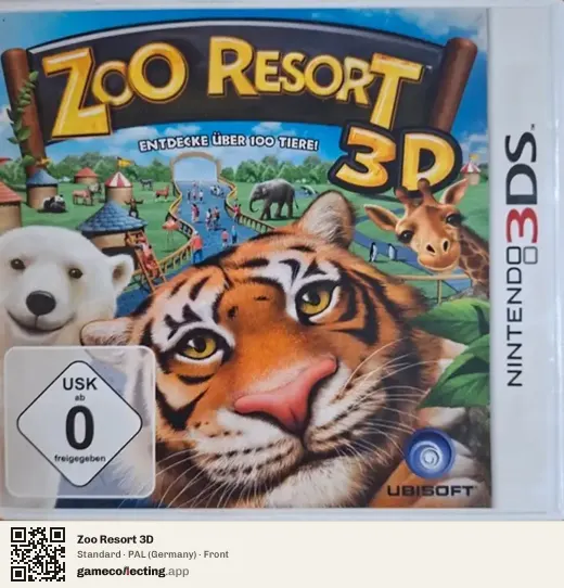 Zoo Resort 3D Nintendo 3DS, Germany box front