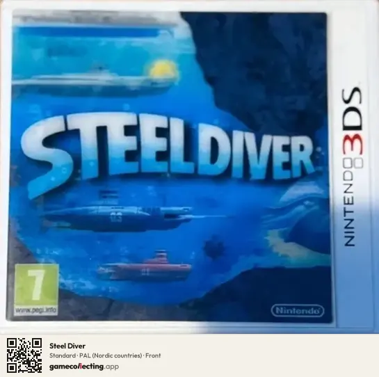 Steel Diver Nintendo 3DS, Nordic countries box front