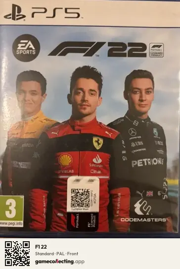 F1 22 PlayStation 5, PAL box front