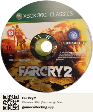 Far Cry 2 Xbox 360, PAL disc