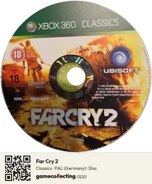 Far Cry 2 Xbox 360, PAL disc
