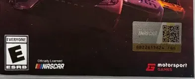 NASCAR Rivals, the ESRB box on its front