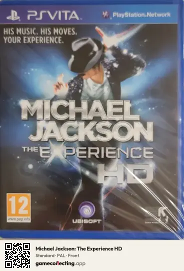 Michael Jackson: The Experience HD PlayStation Vita, PAL box front