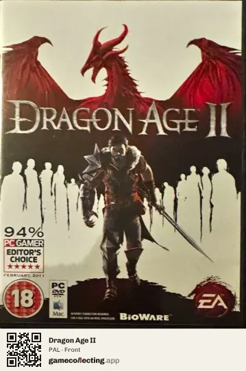 Dragon Age II Computer, PAL box front