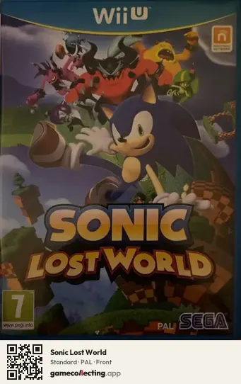 Sonic Lost World Nintendo Wii U, PAL box front