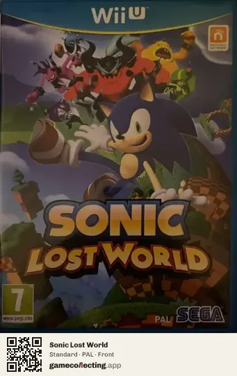 Sonic Lost World Nintendo Wii U, PAL box front