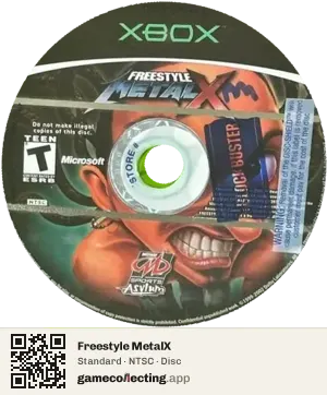 Freestyle MetalX Xbox, NTSC disc