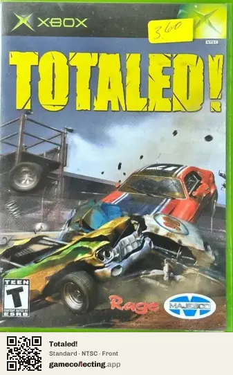 Totaled! Xbox, NTSC box front