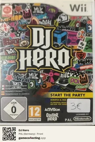 DJ Hero Nintendo Wii, Germany box front