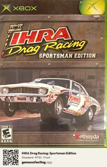 IHRA Drag Racing: Sportsman Edition Xbox, NTSC box front