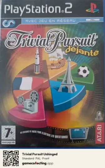 Trivial Pursuit Unhinged PlayStation 2, PAL box front