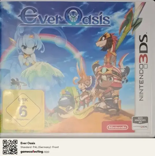 Ever Oasis Nintendo 3DS, Germany box front