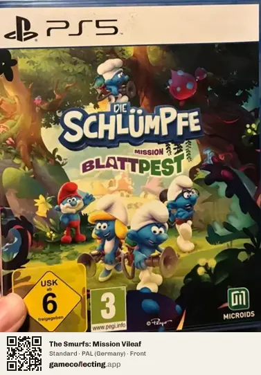 The Smurfs: Mission Vileaf PlayStation 5, Germany box front