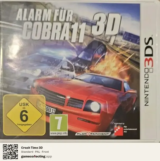 Crash Time 3D Nintendo 3DS, PAL box front