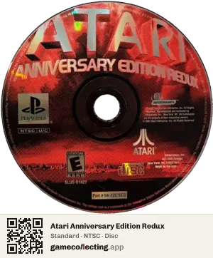 Atari Anniversary Edition Redux PlayStation, NTSC disc