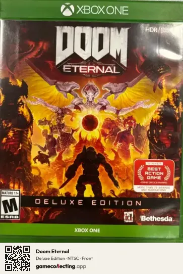 Doom Eternal Xbox One, NTSC box front