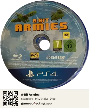8-Bit Armies PlayStation 4, PAL disc