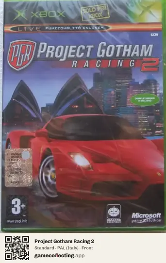 Project Gotham Racing 2 Xbox, Italy box front