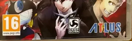 Persona 5, the PEGI square on its front