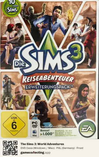 The Sims 3: World Adventures Computer, Germany box front