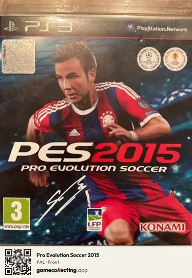 Pro Evolution Soccer 2015 PlayStation 3, PAL box front