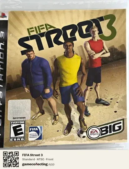 FIFA Street 3 PlayStation 3, NTSC box front