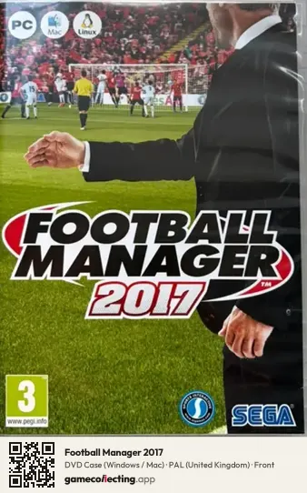 Football Manager 2017 Computer, United Kingdom box front