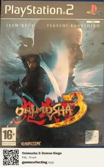 Onimusha 3: Demon Siege PlayStation 2, PAL box front