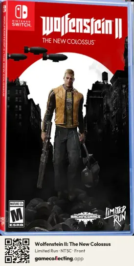 Wolfenstein II: The New Colossus Nintendo Switch, NTSC box front