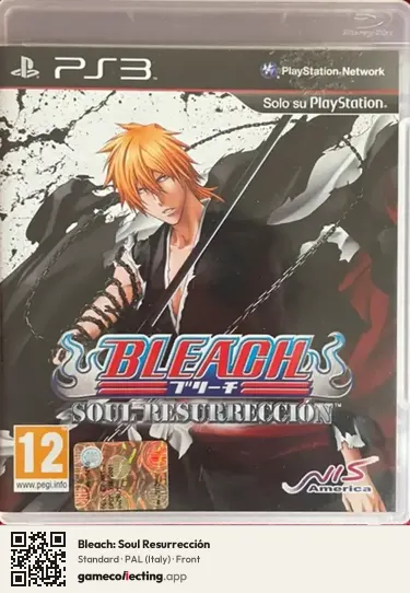 Bleach: Soul Resurrección PlayStation 3, Italy box front