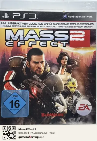 Mass Effect 2 PlayStation 3, Germany box front