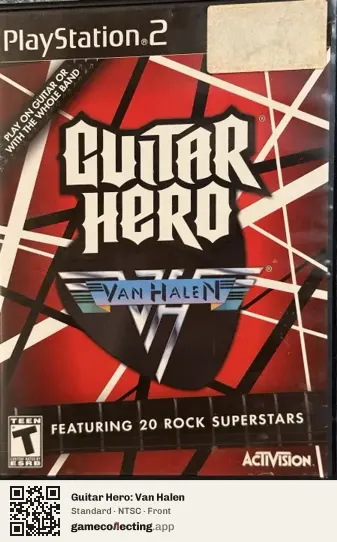 Guitar Hero: Van Halen PlayStation 2, NTSC box front