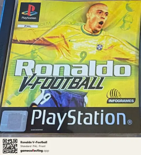 Ronaldo V-Football PlayStation, PAL box front