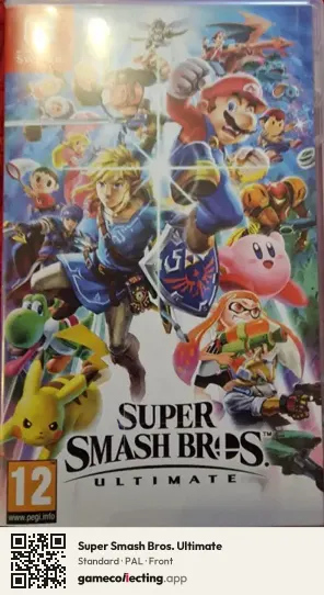 Super Smash Bros. Ultimate Nintendo Switch, PAL box front