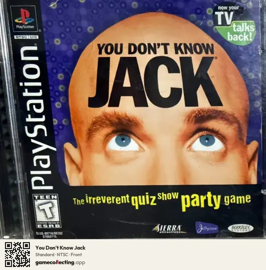 You Don't Know Jack PlayStation, NTSC box front